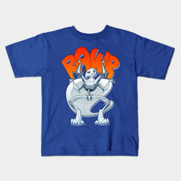 Rawr Kids T-Shirt by PandemiDoodles